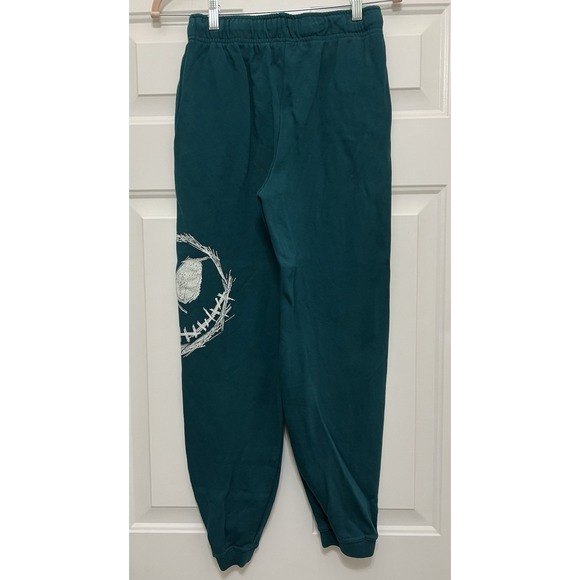 Disney Parks Nightmare Before Christmas XS Jack Skellington Sweatpants Green EUC - Picture 3 of 6